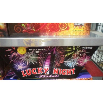 Kembang Api Cake TOP Lucky Night 88s 1,2" [Fan Shape]