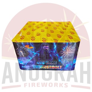 Kembang Api Cake Thunderbolt 49s 0,8"
